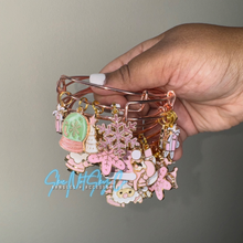 Load image into Gallery viewer, Pink Christmas Basic Bangles
